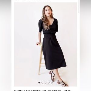 Able Sunnie Smocked Waist Dress, Small, NWT.